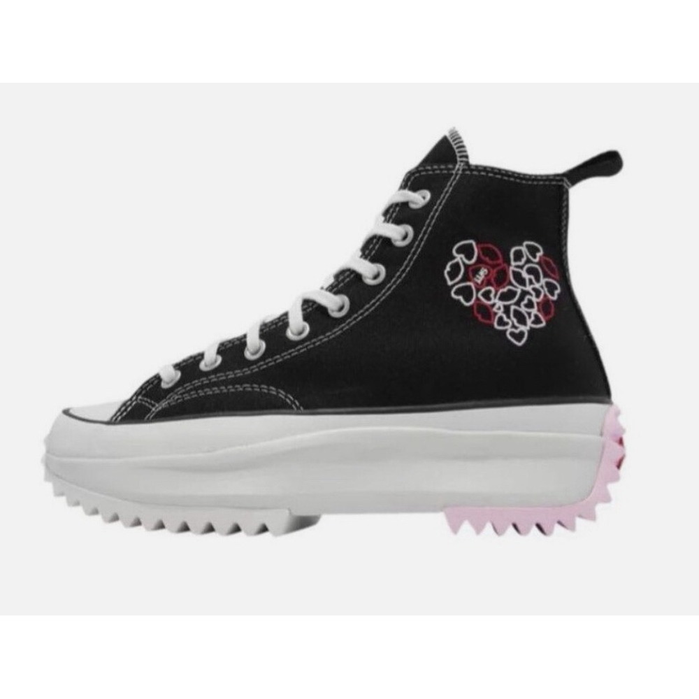 Converse Unisex Sze W10M8.5 Run Star Hike Platform Valentine Heart Sneaker Shoes